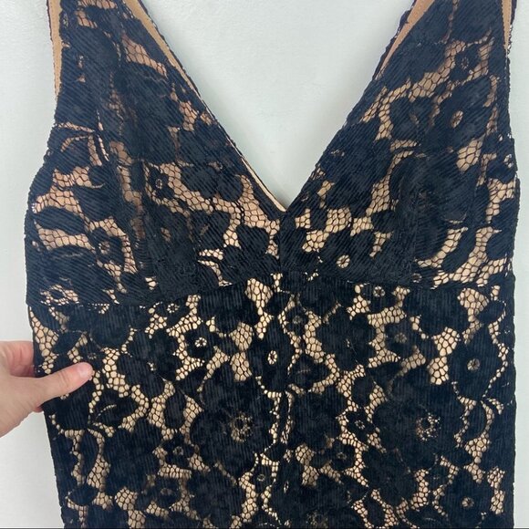 NWT‎ Free People Dangerous Love Black Lace Mini Dress Size 12 New With Tags Boho - Picture 10 of 14